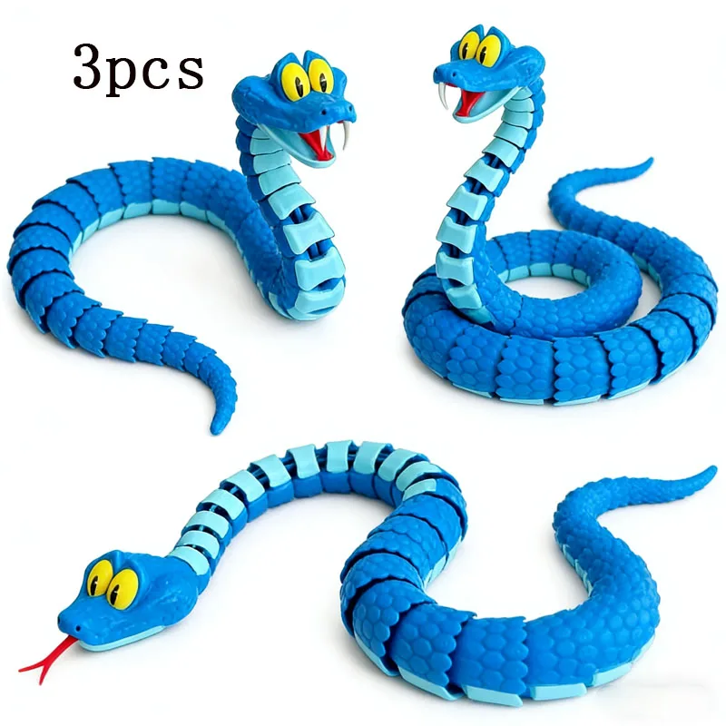 Cobra Gareth de 30cm: Brinquedo de simulação articulado da Zootopia, modelo de cobra Gareth impresso em 3D, brinquedo para aliviar o estresse, presente infantil