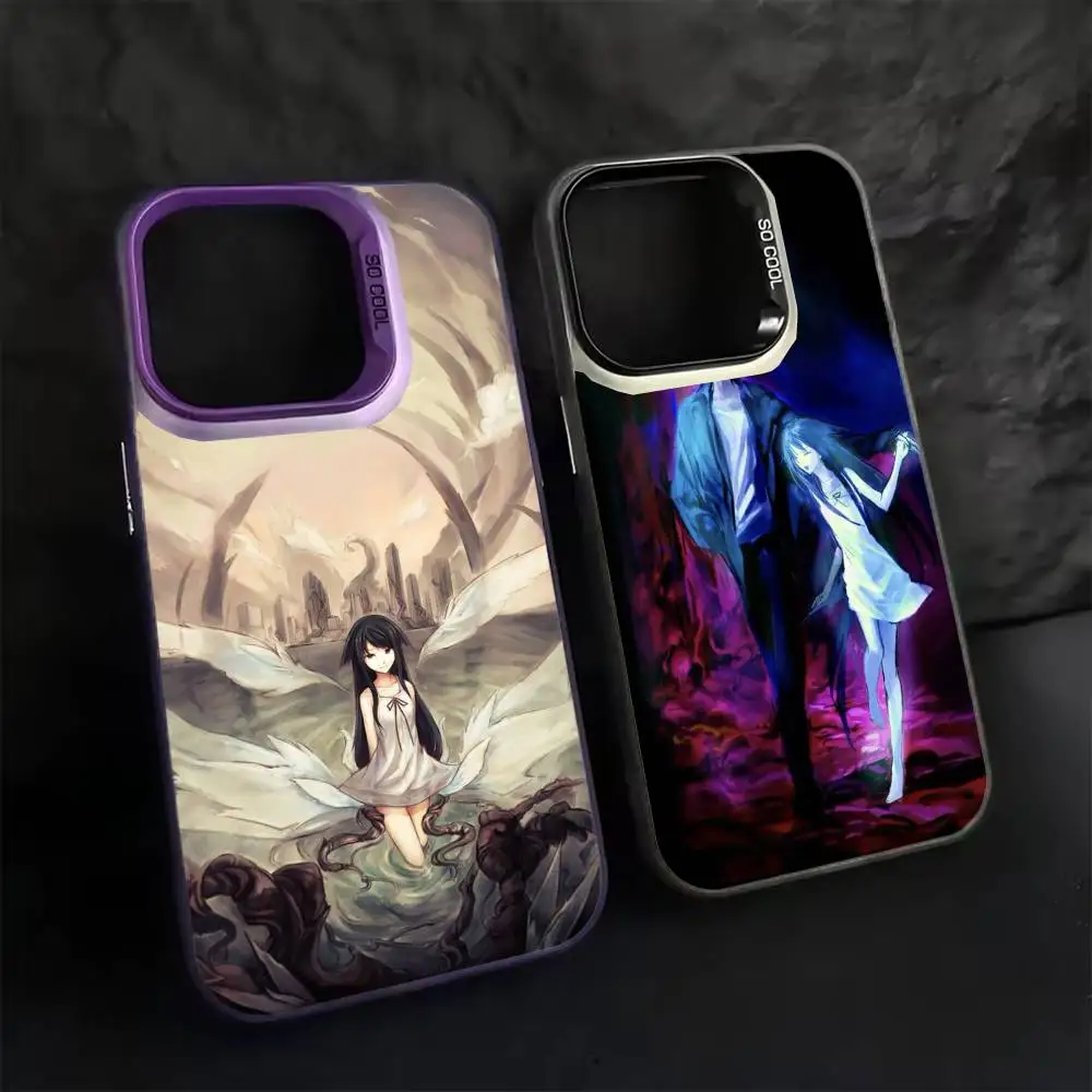 

The Song Of Saya Saya No Uta Phone Case For iPhone 17 16 15 14 13 12 11 Pro Max Plus Silver Matte Black Cover