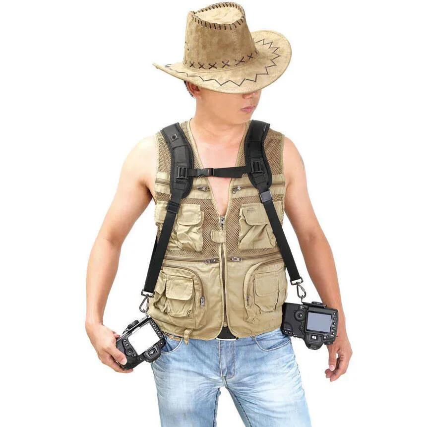 Cinto de ombro duplo profissional alça rápida para canon 70d 80d 5diii 5d4 6d 77d 7dii d5500 d7200 d610 d810 câmera dslr @