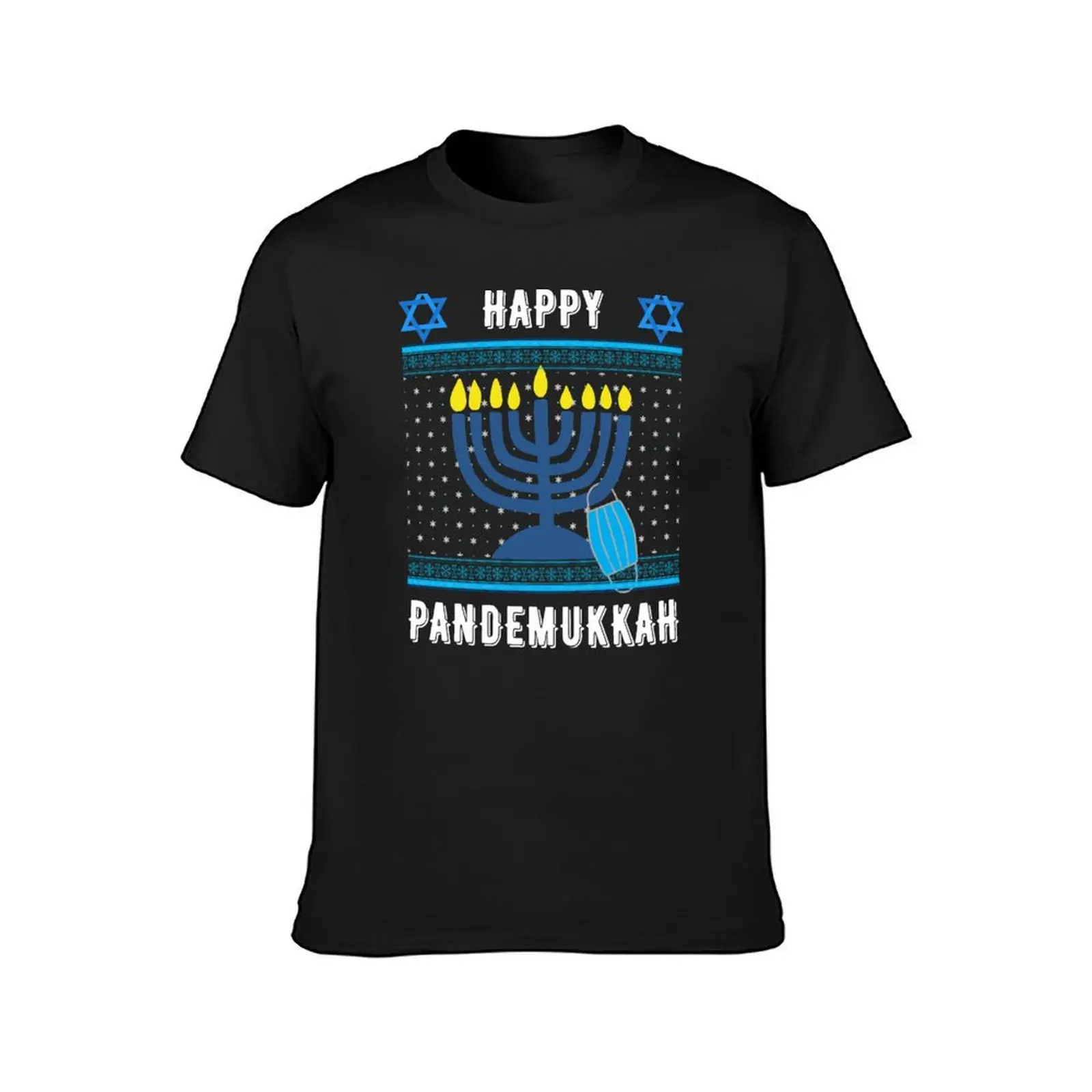 Funny Hanukkah 2020 in Quarantine T-Shirt anime clothes tees sports fans men graphic t shirts