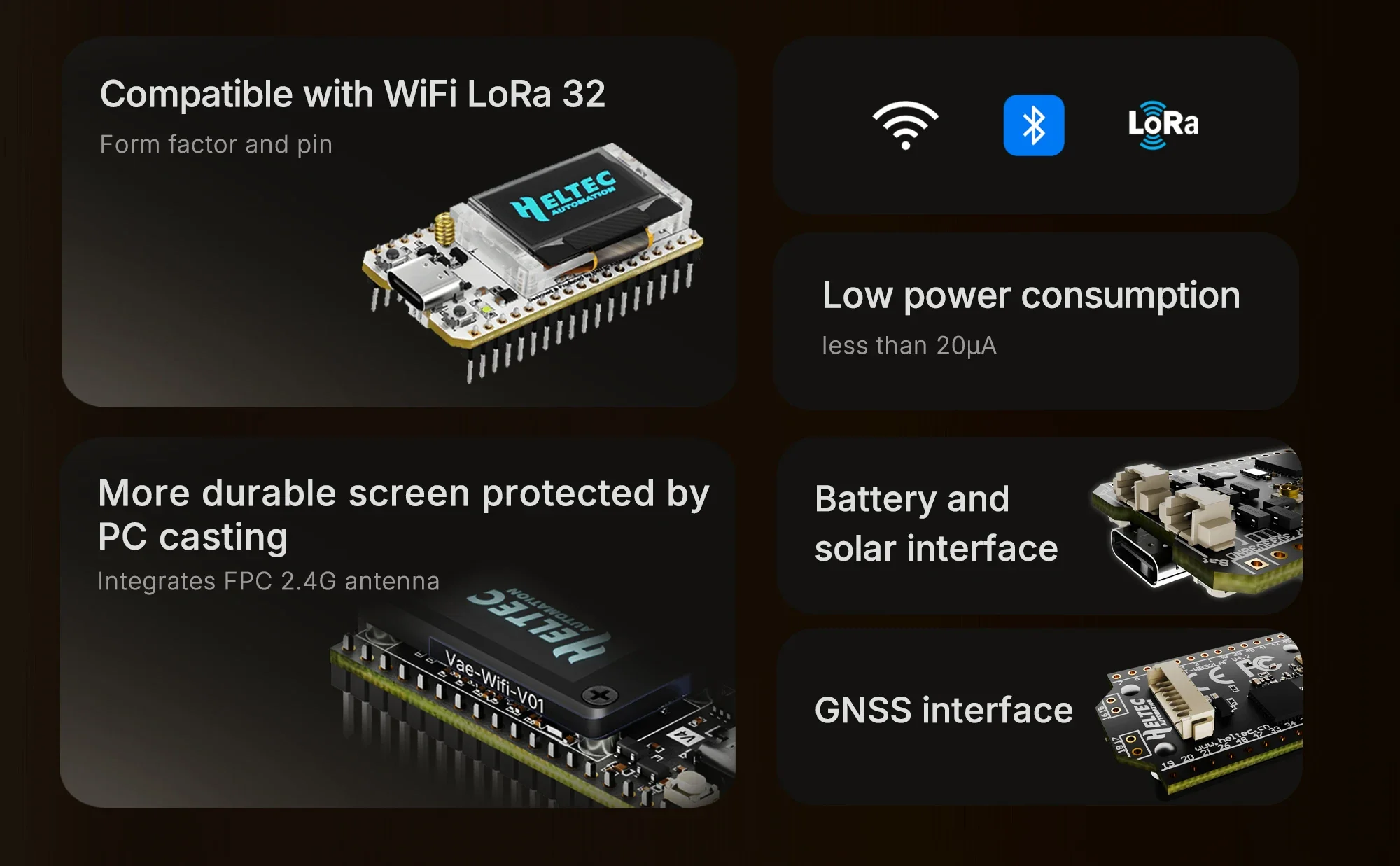 Binghe LoRa ESP32 V4 Board - Met Meshtastic, WiFi, Bluetooth, GPS, 0,96 Inch OLED - SX1262 - 27dBm - Voor IoT En LoRaWAN 2 miniatura