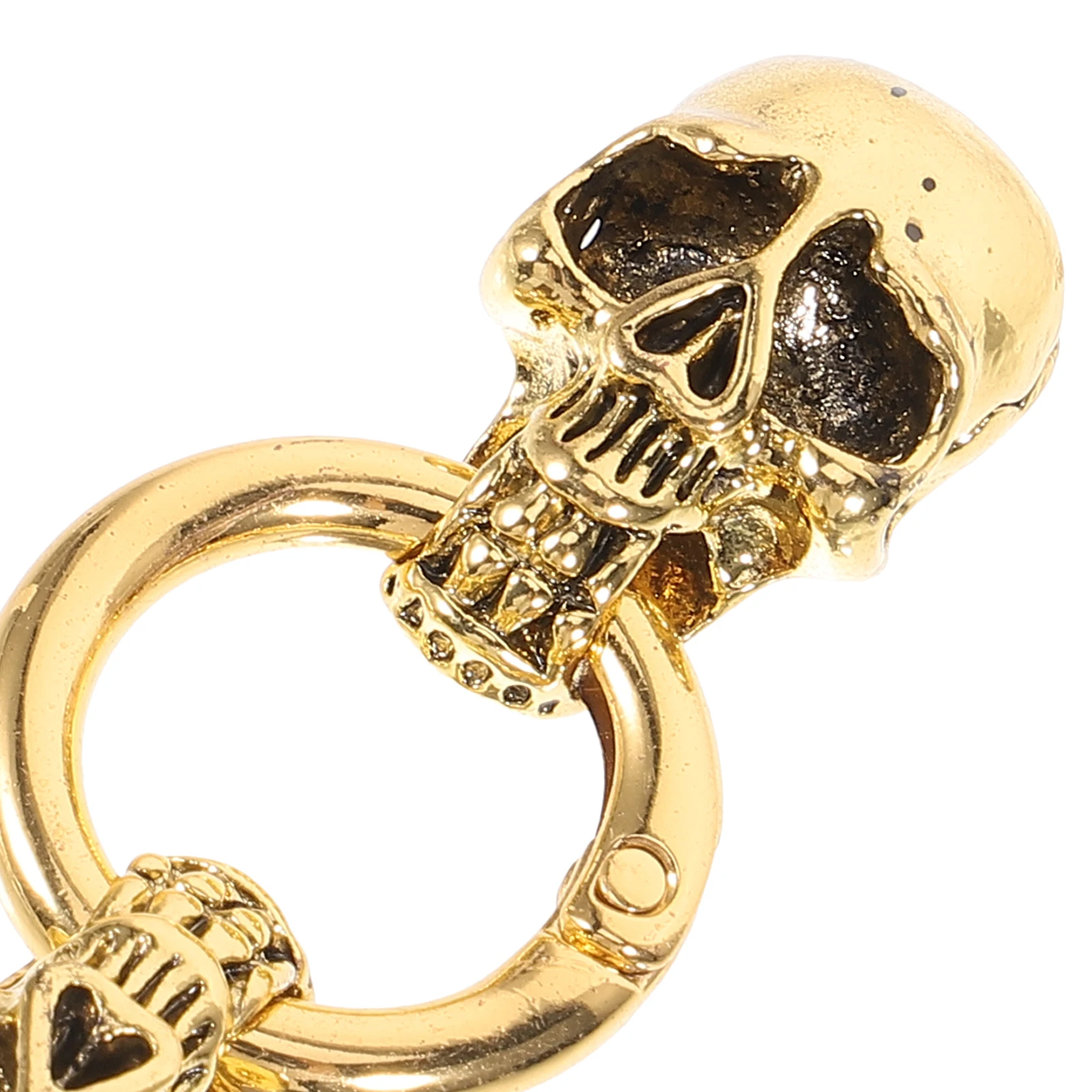 

2Pcs Skull Head Bracelet Buckle Premium Metal DIY Jewelry Connector Clamp Durable Punk Style for Bracelet Necklace DIY