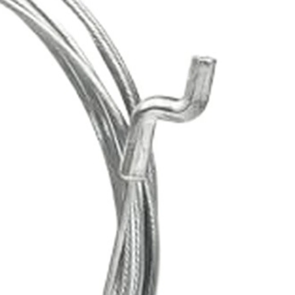Steel Gas Cable Kit 1.5mm x 2.5m with Protective End Cap and Precision Z Clamp for Lawn Mower Throttle Replacement