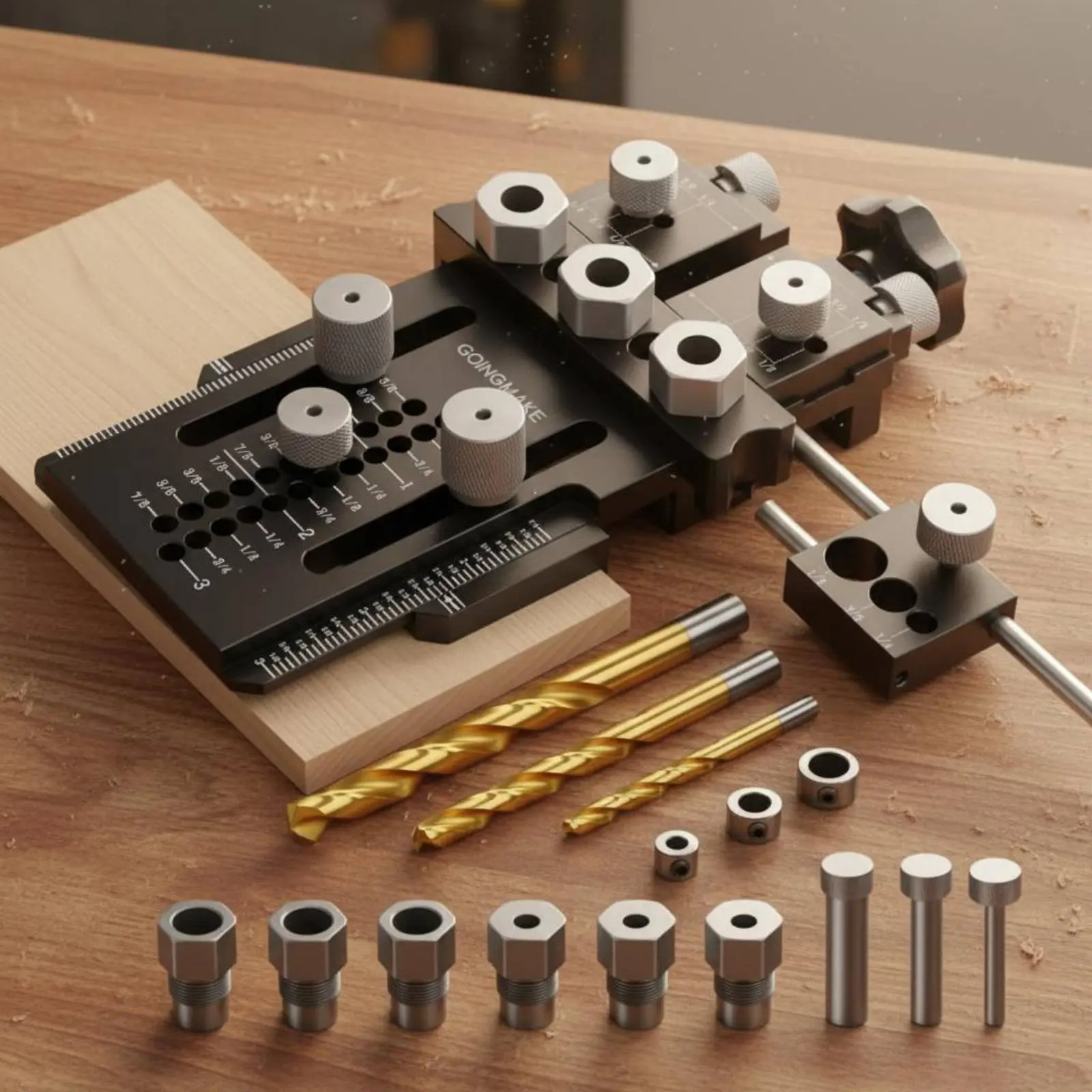 Kit De Plantilla De Perforación De Espigas Con Alineación Precisa, Plantilla Ajustable Para Espigas, Guía De Perforación Para Uniones De Madera, Marcas Grabadas, Herramienta Para Trabajar La Madera — -30%, 21.3€ Coupon, from 49.69€ – 30% descuento – €49.69