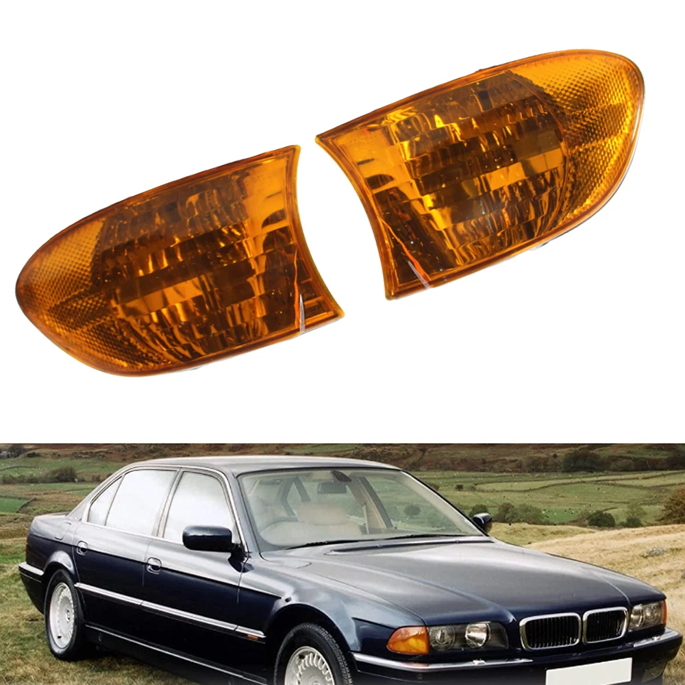 

For BMW 7 Series E38 Sedan 1999 2000 2001 2PCS Headlight Corner Light 63138379107 63138379108