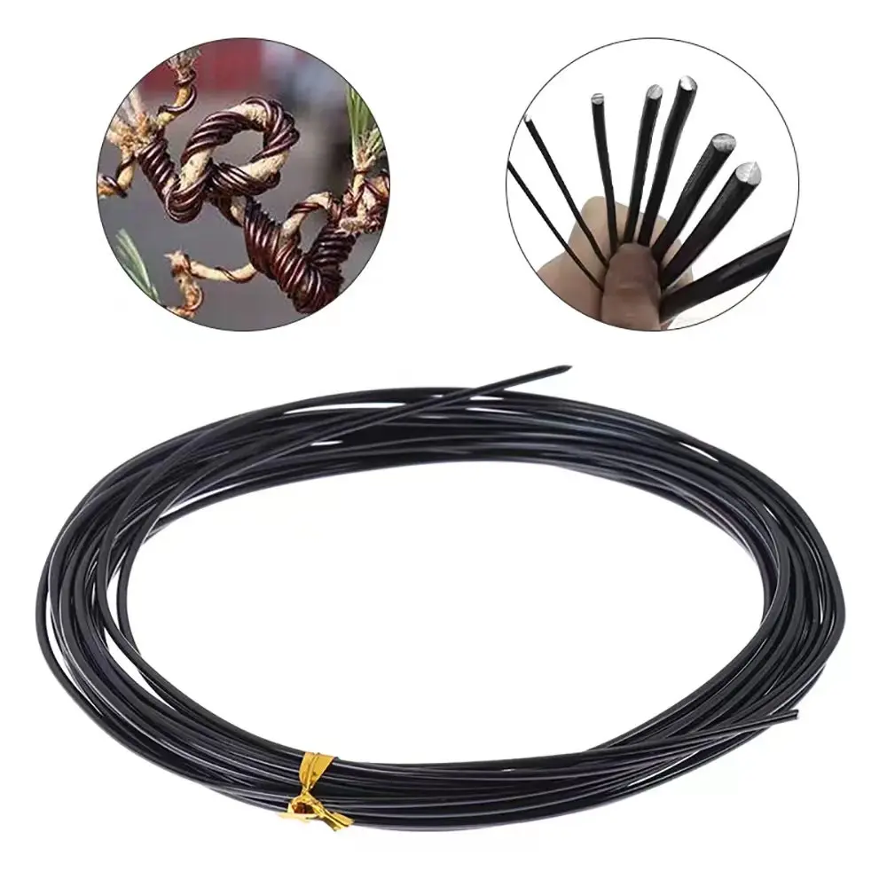 5m Bonsai Wire Plant Support Anodized Aluminum Bonsai Training Wire For Plant Shapes Garden Accessories 1/1.5/2/2.5/3/3.5/4mm