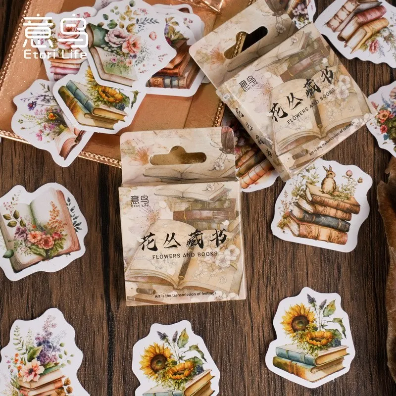 46 Pcs Library Scrapbook Aesthetic Sticker For Scrapbooking Journaling Daily Planner Water Bottles Arts Crafts