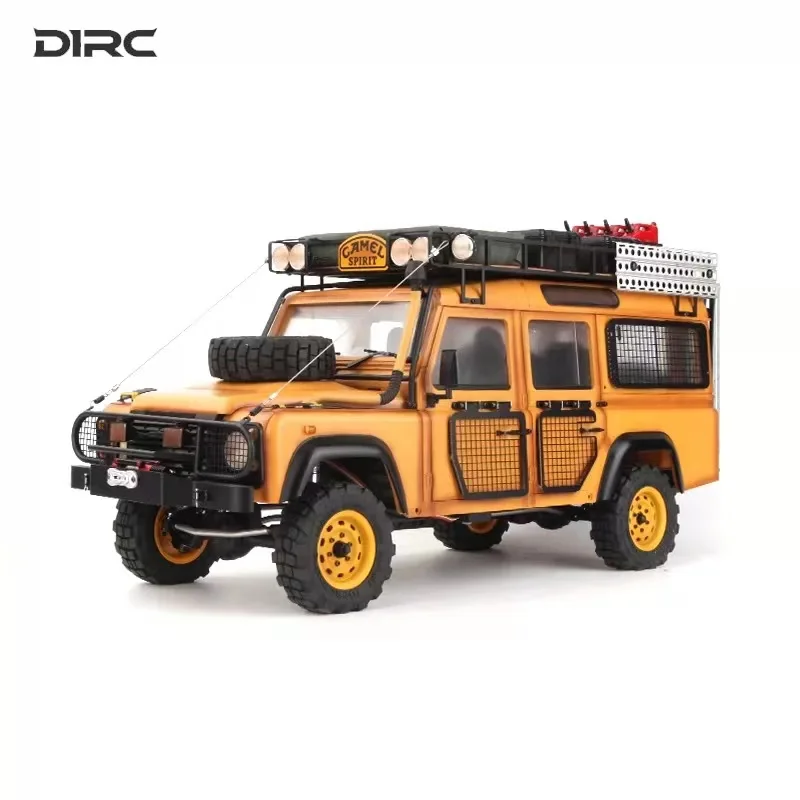 D1RC D110 Defender Camel Trophy 2-biegowy metalowy Chasis 1/10 Skala Offroad Crawler Zdalnie sterowana ciężarówka dla dorosłych - samochód klasy