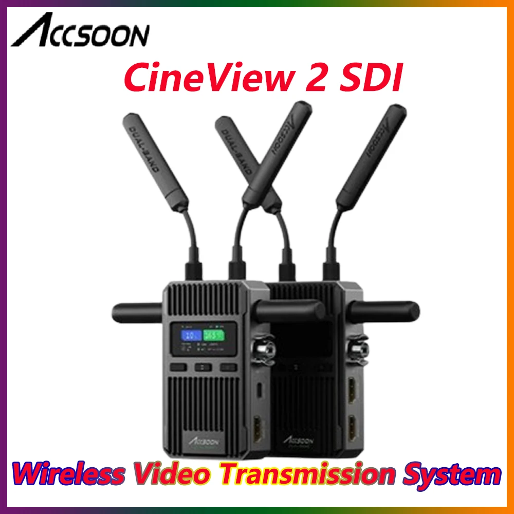 ACCSOON CineView 2 SDI 1500ft Range 1080P Wireless Video Transmission System SDI/  HDMI-compatible put/Output Video Transmission