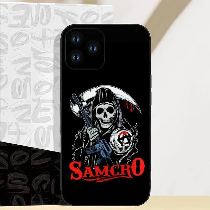 Custodia per telefono American TV Sons of Anarchy per iPhone 11 12 13 14 Mini Pro XS Max XS Plus XR Shell