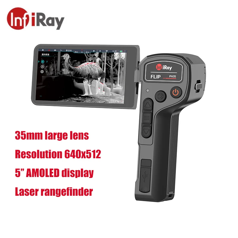 InfiRay PH35 Plus Laser Rangefinder Thermal Imager For Hunting Outdoor Night Vision With 640x512 Resolution