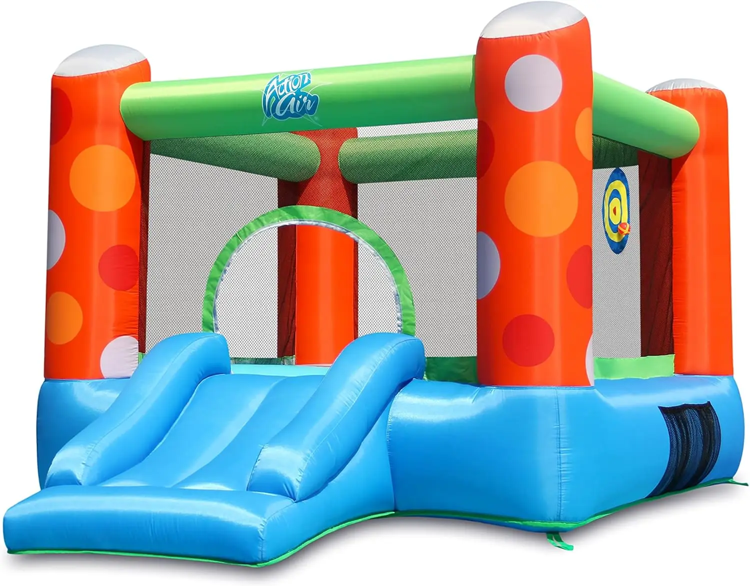 Bounce House, Inflatable Bounce House with Air Blower, Bouncy Castle with Durable Sewn and Extra Thick, Family Backya