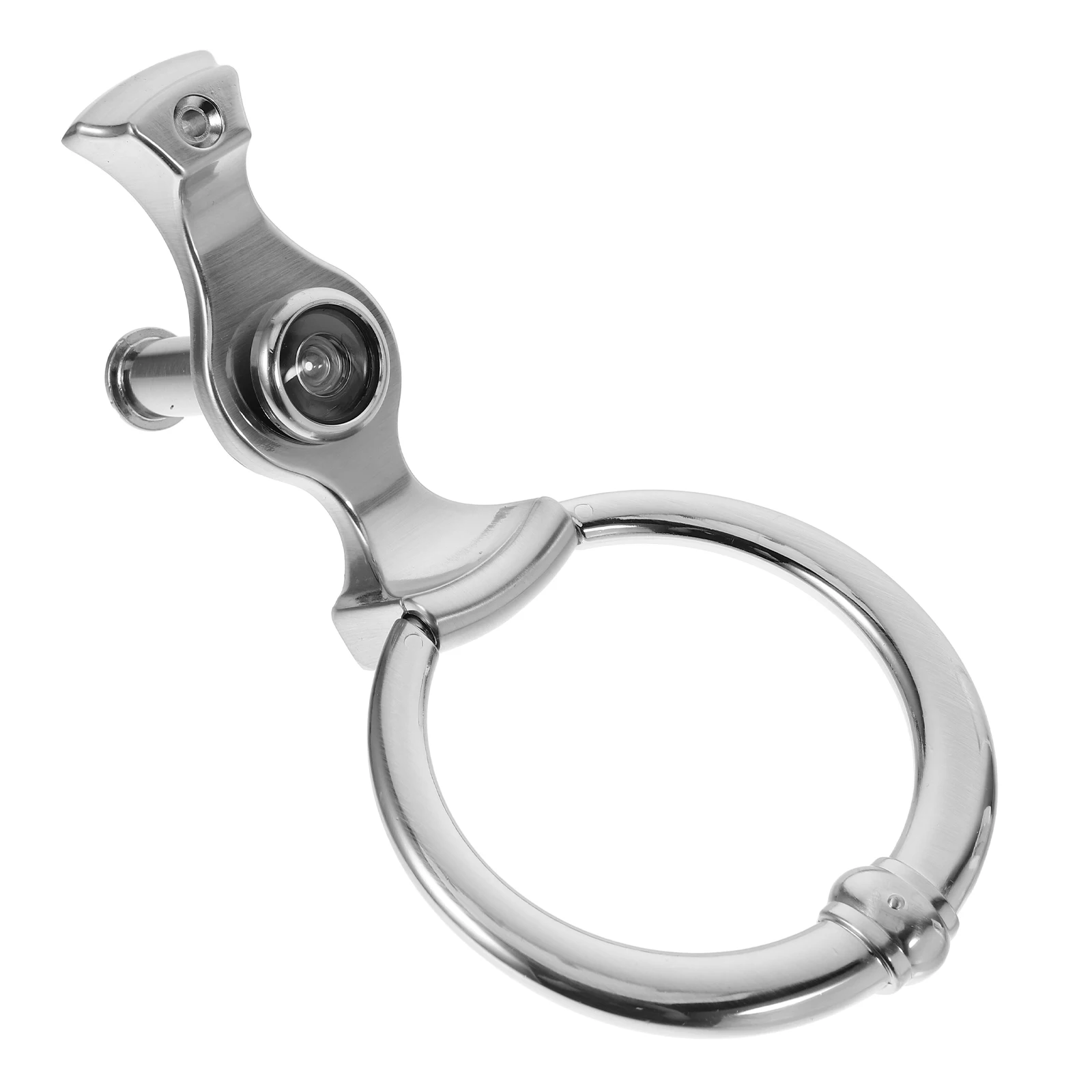 

Front Door Knocker Zinc Alloy Minimalist Design Clear Sound Impact Protection Easy Installation For All Doors Decorative