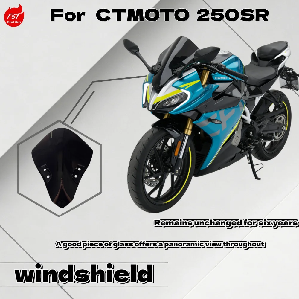 

For CFMOTO 250SR Track Edition Tall Racing Windshield Extended Front Fairing Deflector