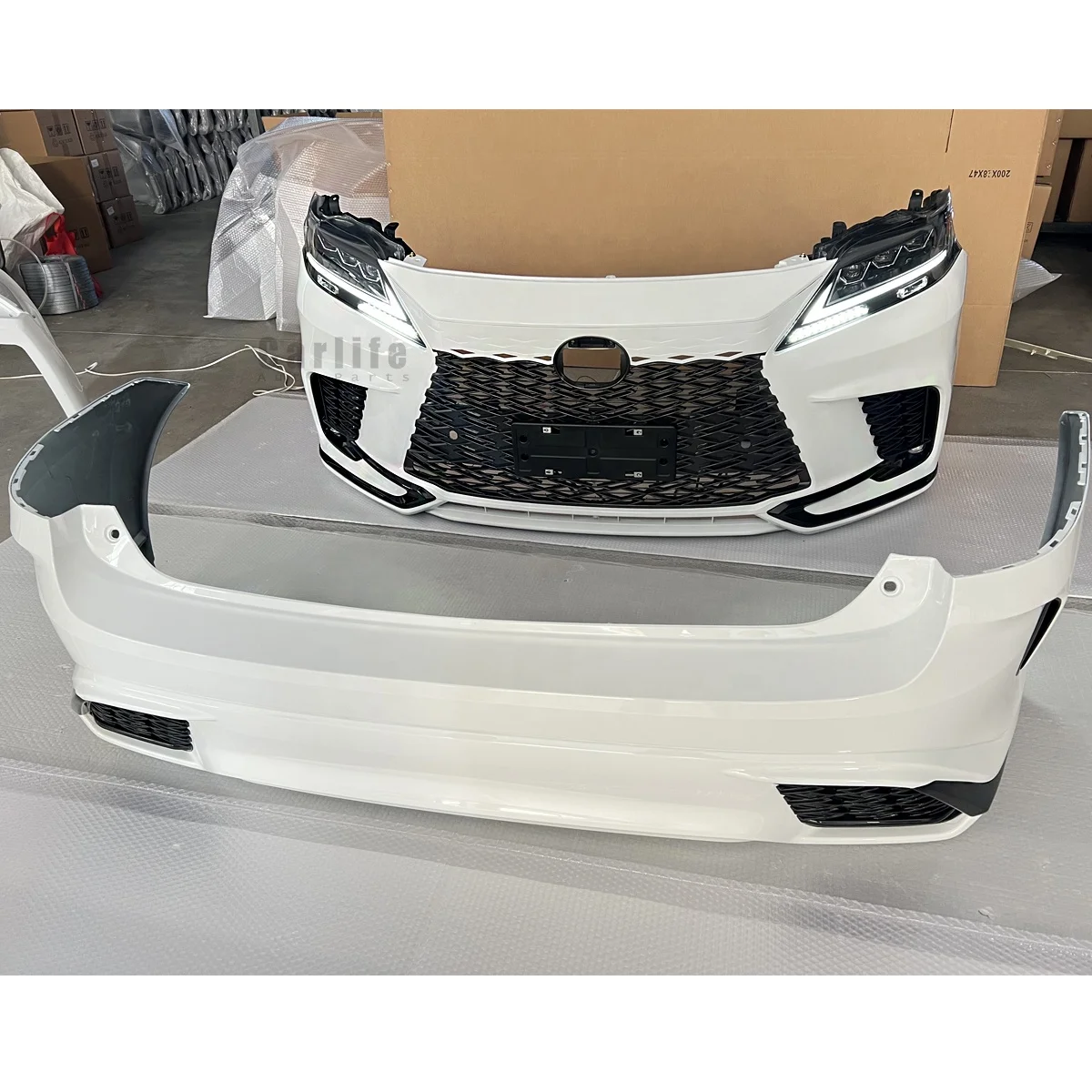 Body Kits for Lexus RX 2009-2015 Year Upgrade 2023 F Sport Model Include Headlights Front Bumper Assembly Rear Bumpers Grilles