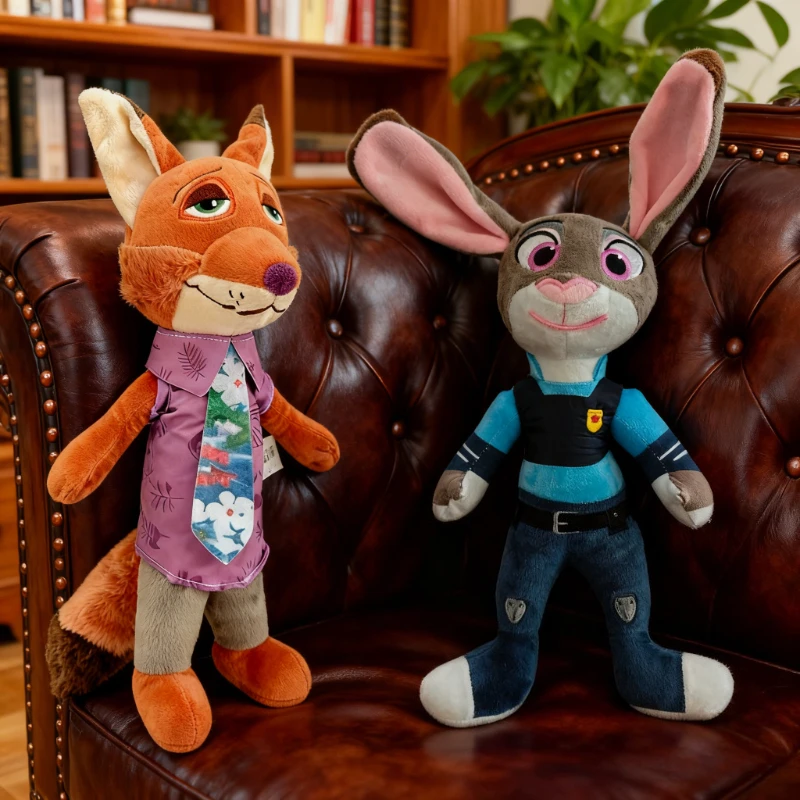 

NEW Toys Zootopia Cartoon Anime Plush Toy Fox Nick Wilde Rabbit Judy Hopps Doll Soft Stuffed Animal Toys for Kids Birthday Gifts