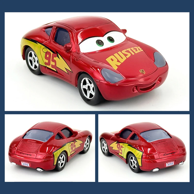 Cars Toys Sally Carrera Police Red Plated Version Lightning McQueen Couple Version Alloy Diecast Toy Car image 4