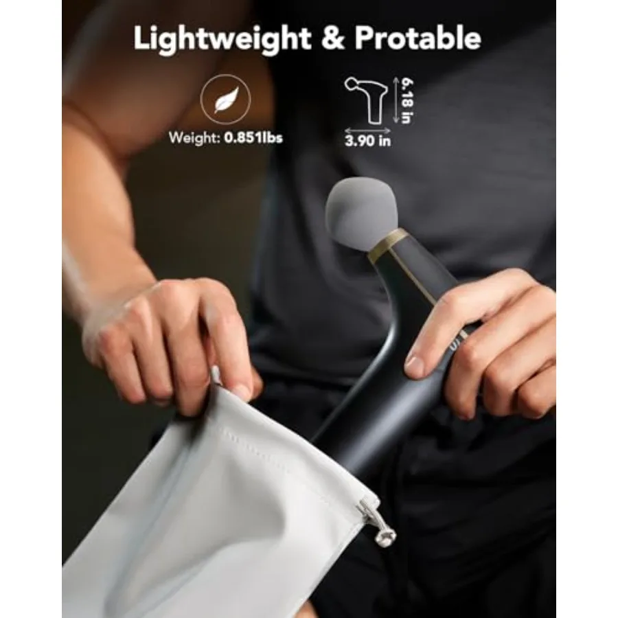 Mini Massage Gun Deep Tissue for Women Men FSA HSA Eligible Birthday Gift 10mm Portable Percussion Massage Gun with Carry Bag H