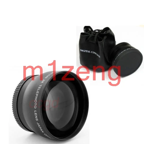 2.0x TELE Telephoto LENS Magnification for 37 49 52 55 58 mm canon nikon pentax sony fuji olympus panasonic Digital Camera