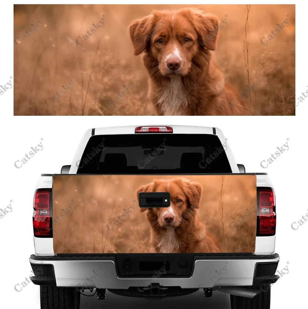 Nova Scotia Duck Tolling Retriever Truck Tailgate Wrap Professional Grade Material Universal Fit for Full Size Trucks