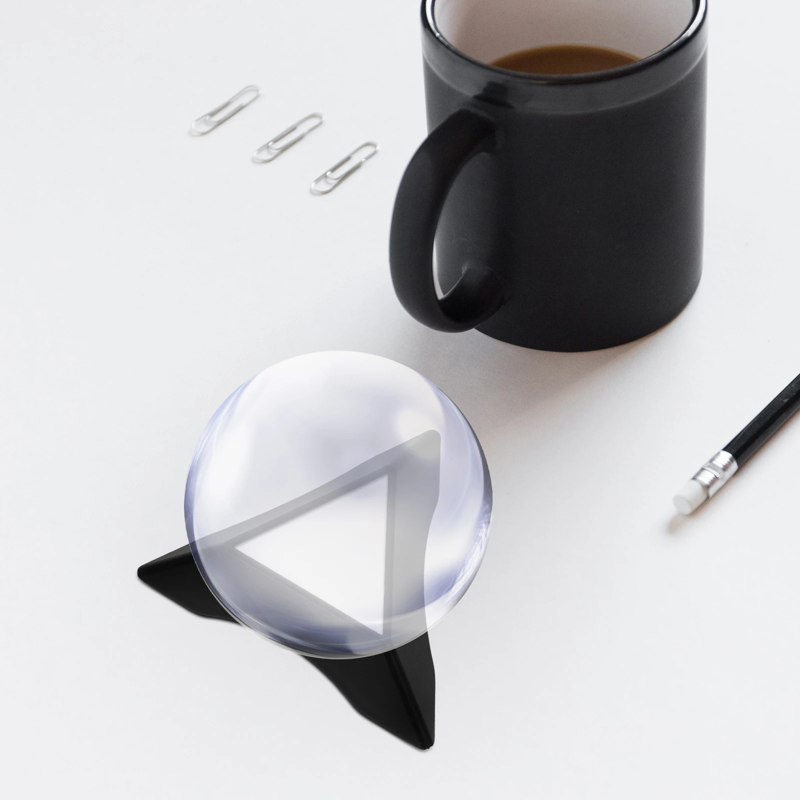 20Pcs Stand Colorful Triangle Base Display Holder Compact Design Easy to Carry for Home Office