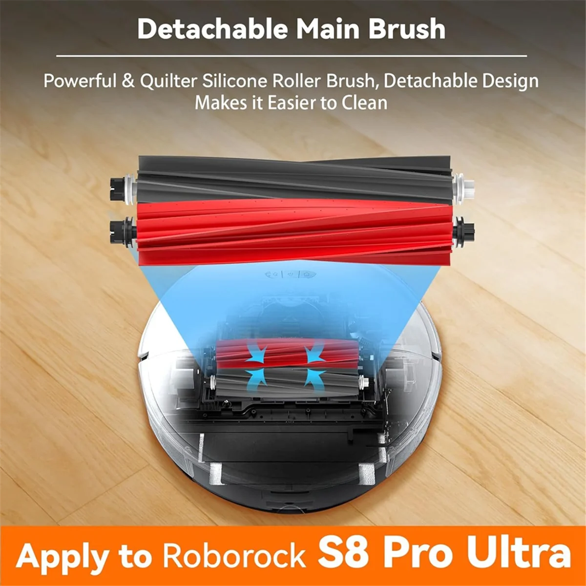 Top-rFor Roborock S8 Pro Aksesori Penyedot Debu Ultra Cadangan Pengganti Sikat Rol Utama