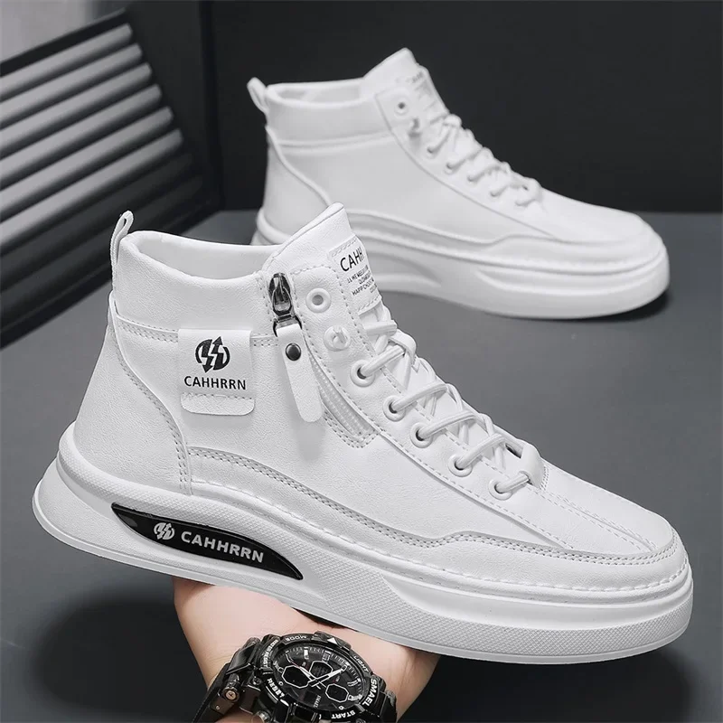 Skateboard Casual Sneaker Loafers Soft and Comfortable Non-Slip High-top Shoes for Men Sports and Leisure Casual Shoes New