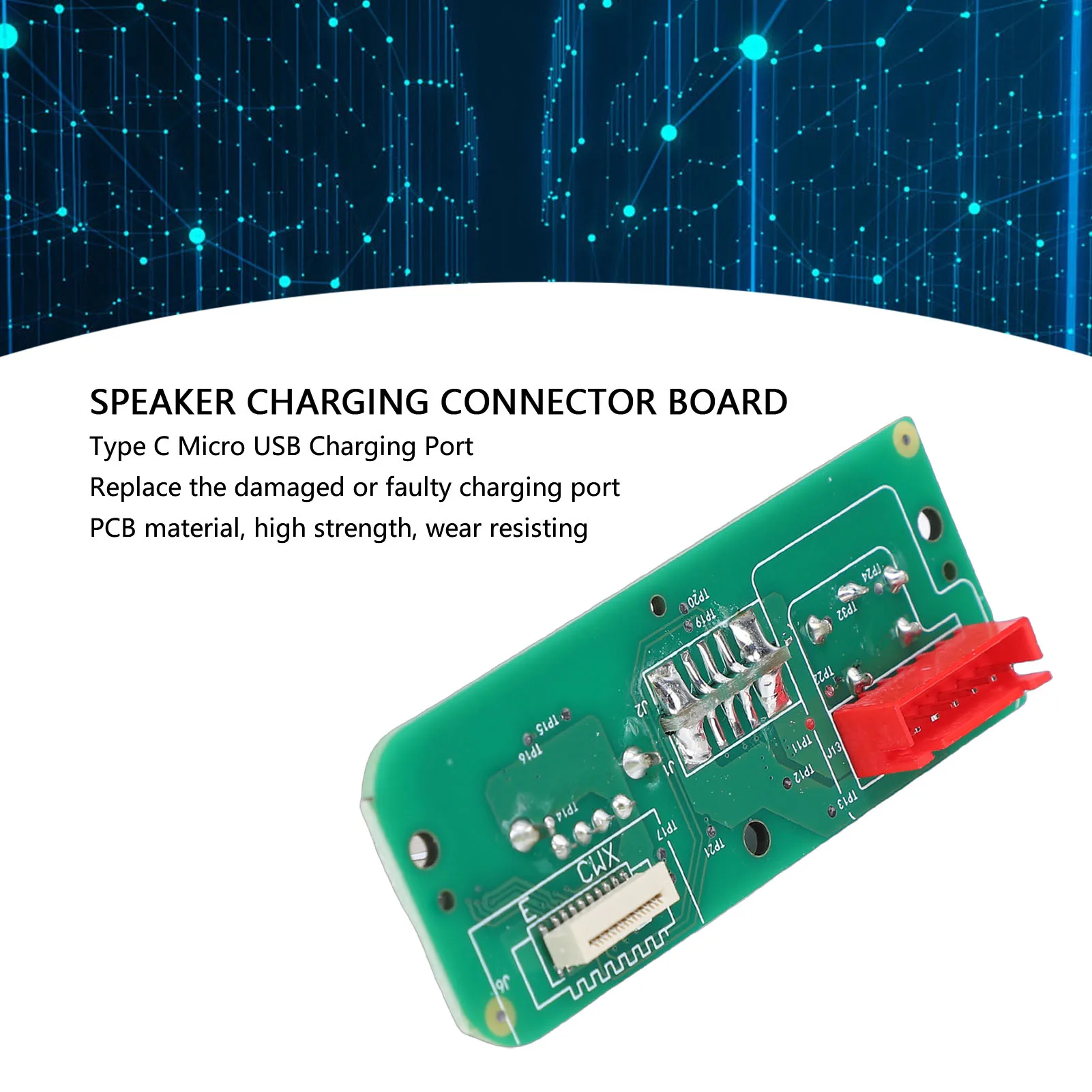 

Запасная плата зарядного порта для колонки Xtreme 3, разъем USB Type-C, плата питания, плата USB-разъема для подключения питания