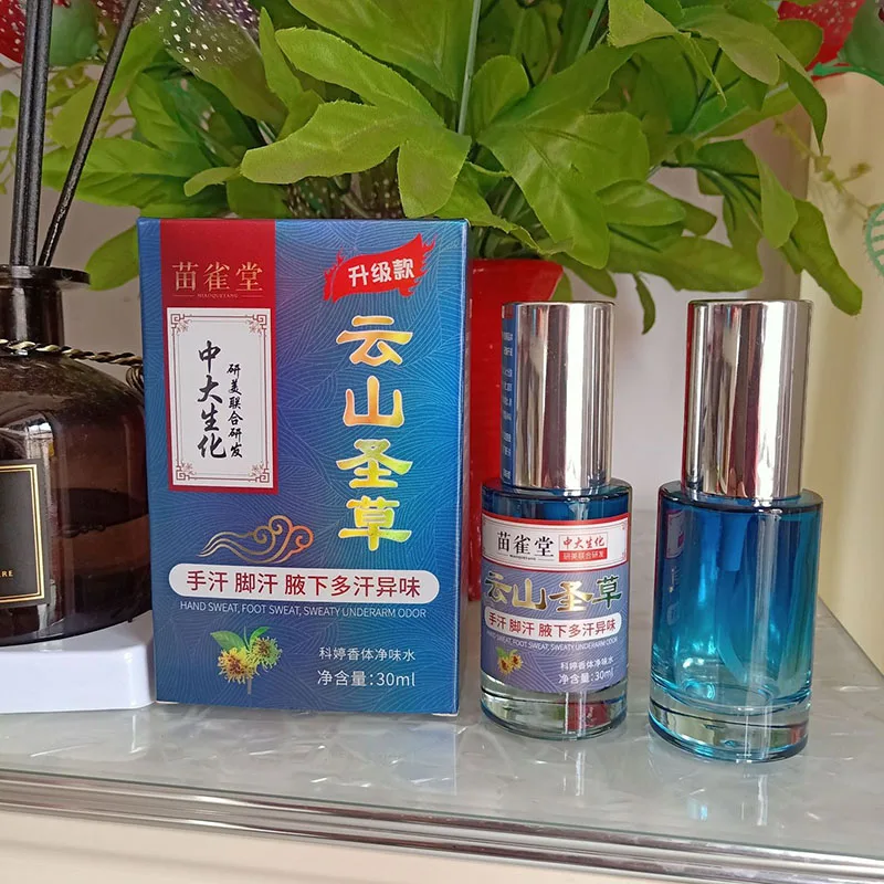 Spray Antitranspirante Universal, Fragrância Erva, Refrescante, Suor Anti-Mãos e Pés, Creme de Sabor Puro