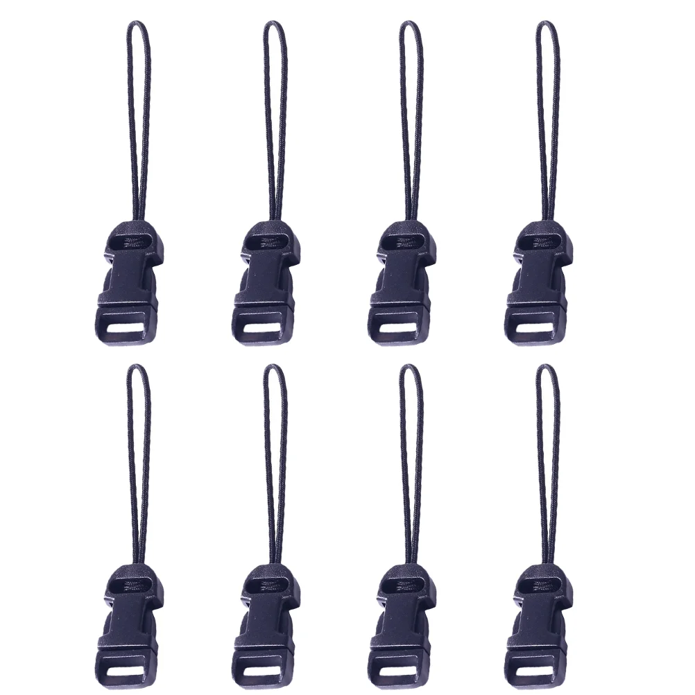 8 pezzi adattatore per cinturino con fibbia per fotocamera fibbie in plastica sistema QD clip filo anello a sgancio rapido pulsanti connettore ABS