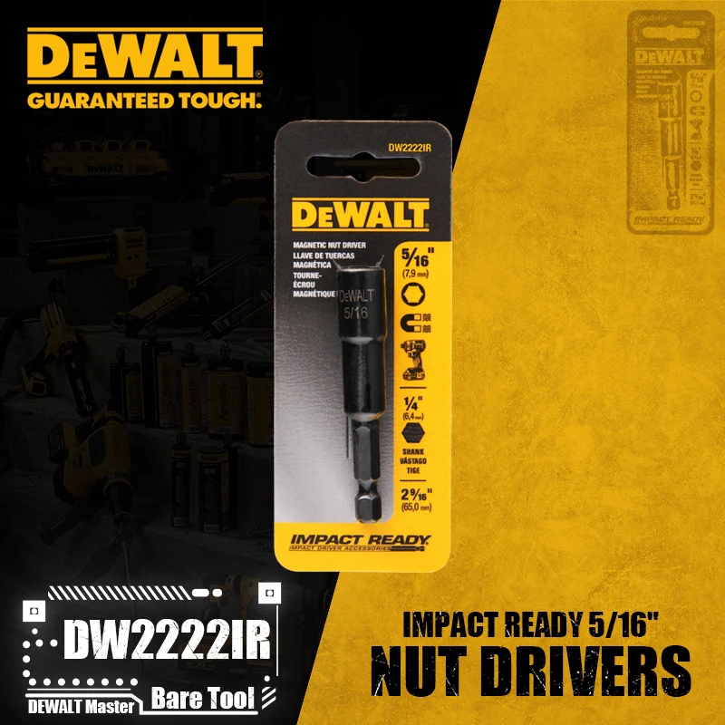 

DEWALT DW2222IR Ударные гайковерты 5/16 дюйма, аксессуары для электроинструментов