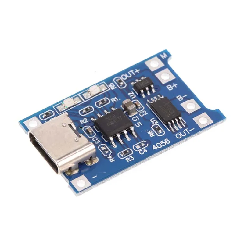 Módulo de cargador de batería de litio, placa de carga con protección, funciones duales, Li-ion, 5V, 1A, Micro, tipo c, Mini 186