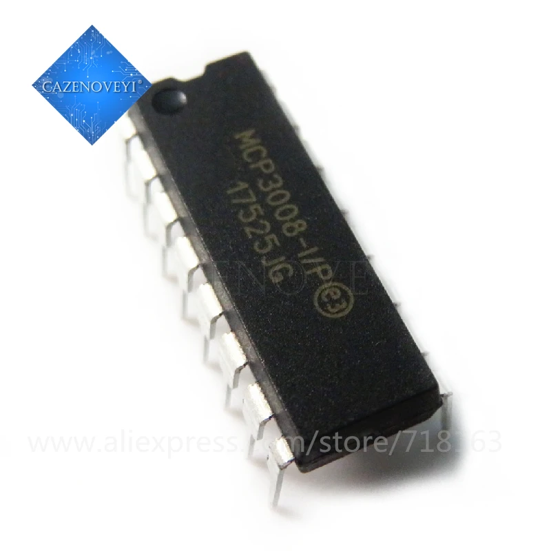 

10pcs/lot MCP3008-I/P MCP3008 DIP-16 In Stock