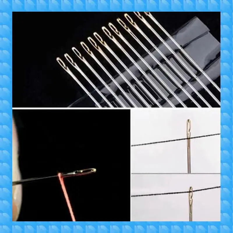 

ETRT 2X саморезные иглы, швейные иглы для ручного шитья, для пожилых людей, легкие штифты для строчки с боковой нитью A