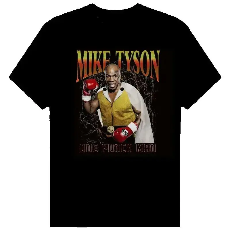 Mike Tyson T-Shirt Gift For Fan For Men Tee Men's Short Sleeve 100% Cotton Casual T-shirts Loose Top Size S-3X