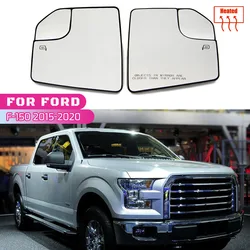 Szerokokątne podgrzewane szkło lustrzane boczne lusterko wsteczne płyta tylna do F-150 Ford F150 2015 2016 2017 2018 2019 2020