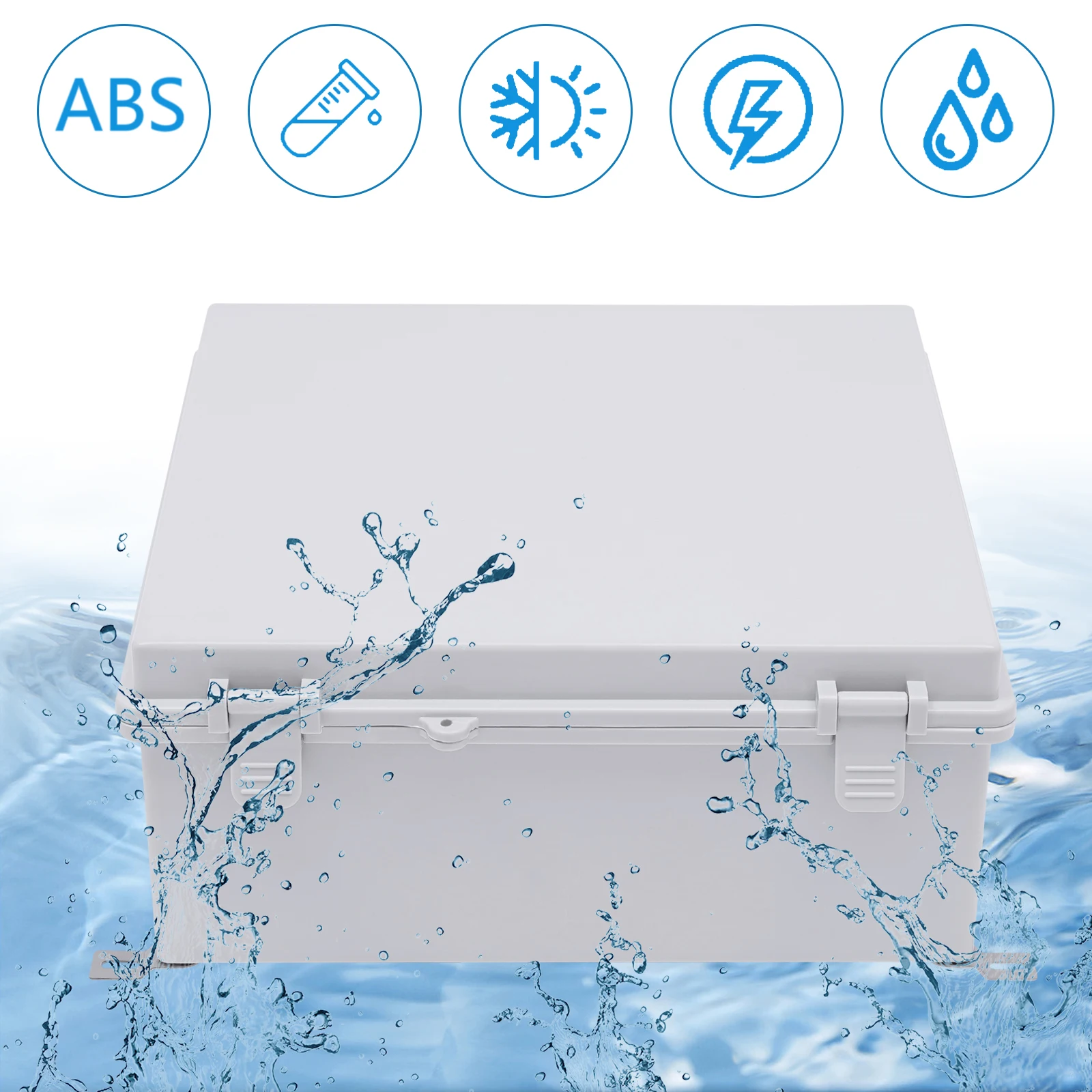 

13*13*5.1in Universal Electrical Box Wall-Mounted Enclosure IP66 Weatherproof Junction Box Durable