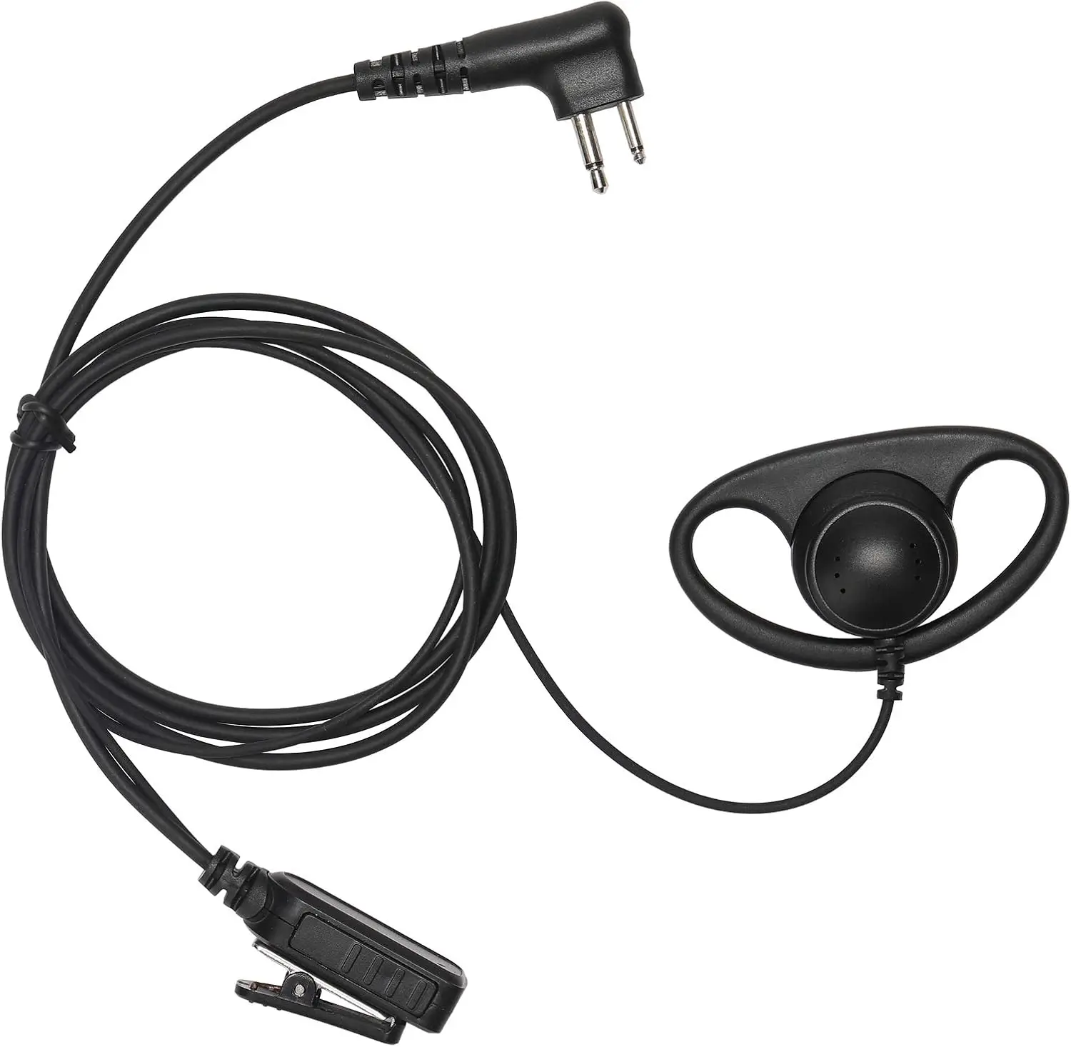 

Compatible with Motorola CLS1410 CLS1110 CP200 GP300 GP2000 walkie talkie, 2-pin headphone single line monitoring kit (D-shaped)
