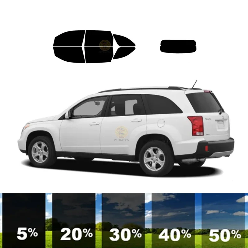 

Предварительно вырезанная съемная тонировочная пленка для окон для автомобиля, 100% УФР, 5%-35%VLT, теплоизоляция, карбон ﻿ Для внедорожника SUZUKI XL-7 4 DR 2007-2011 гг.