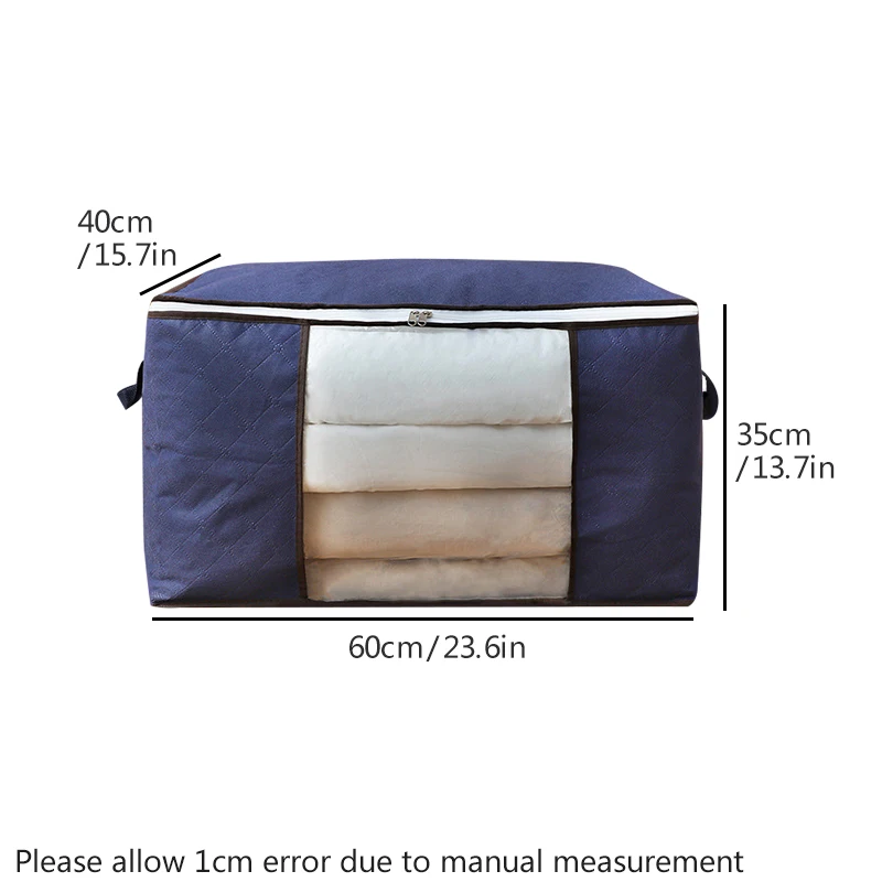 1pc blanket quilt storage bag, dust bag, clothing and miscellaneous items zipper bag with handle