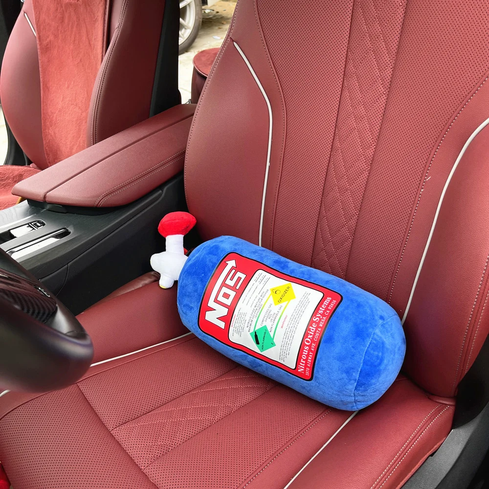 New Car Neck Pillow Car Headrest for Driver Front Passenger Seat NOS Bottle Pillow Car Decor Headrest Cushion Plush Pillow image 3