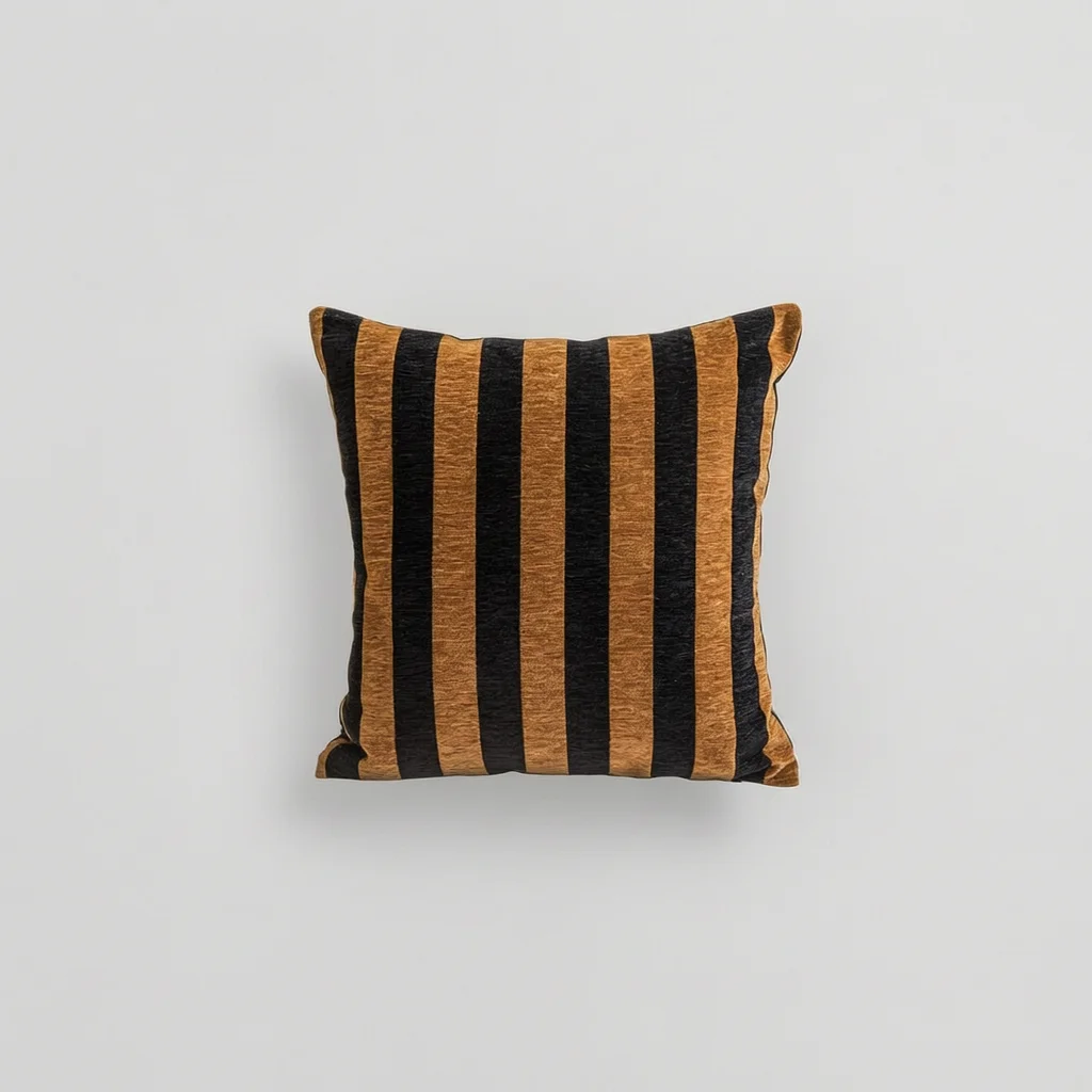 Modern Yellow Geometric Velvet Cushion Cover 45x45cm Semicircle Pillowcase for Sofa Living Room Home Decor