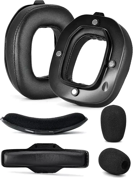 

Upgraded Replacement Cooling Gel Memory sponge Ear pads cushion top headband Suitable for Logitech astro A40TR Gaming Headphone