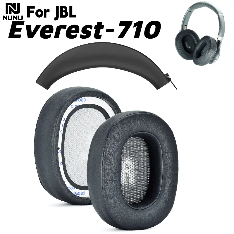 NUNU Replacement Soft Foam Cushion Ear Pads / Silicone zipper head beam protective cover For JBL Everest-710 Gaming Headset . view 2