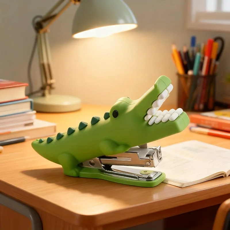 1 pièce. Ce agrafeur en forme de crocodile est mignon et allie un attrait décoratif à la praticité.