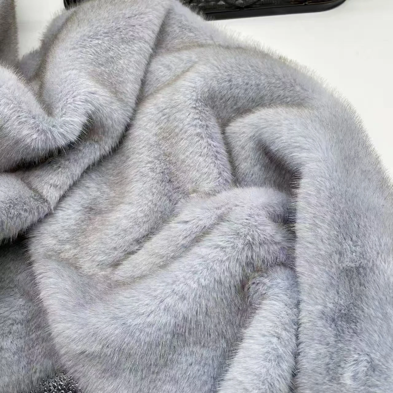 10mm Long Fur Imitation Mink Fabric for Thick Dense Soft Touch Cotton Doll Clothes Cloth Diy By The Meter Sewing Material image 3