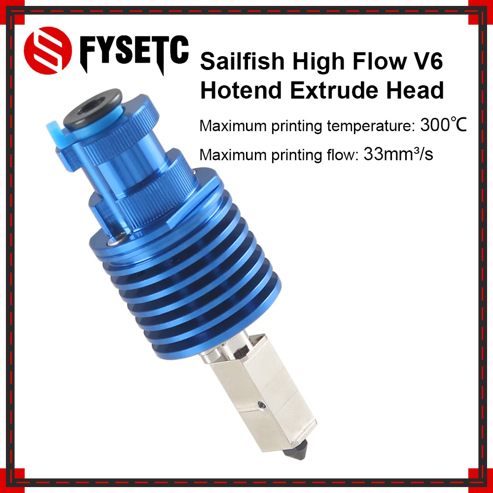 

New V6 Hotend V6 J-head Kit Extrude Head Sailfish High Flow Speed For CR 10/CR10S/Ender 3/Ender3 PRO/VORON 2.4 3D Printer Hotend