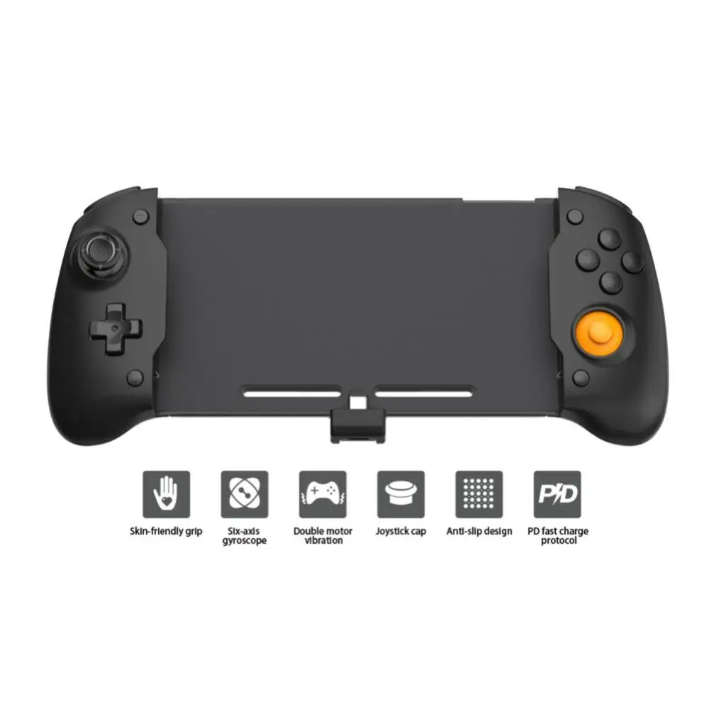 For Switch OLED Gamepad Controller Double Motor Vibration Gamepad Game Controller Grip Joystick 6-Axis Gyro Handgrip