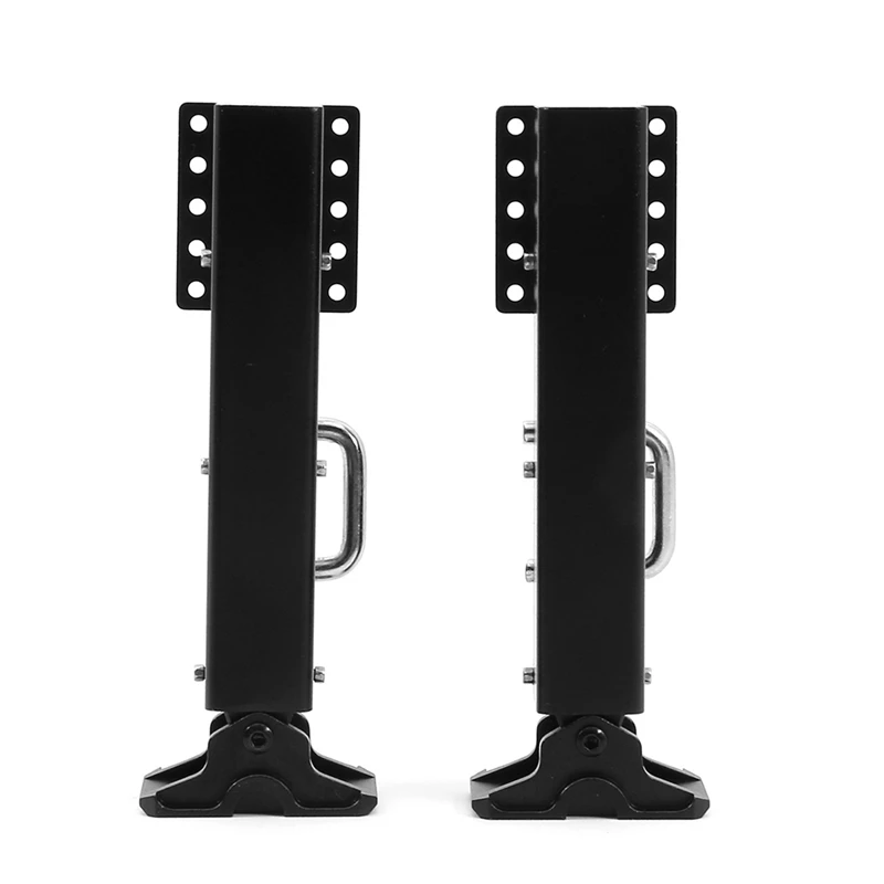 ขาโลหะในตัวฤดูใบไม้ผลิ Telescopic รุ่นสําหรับ 1/14 RC รถ Tamiya คอนเทนเนอร์ Trailer High และ Low Plate Traile