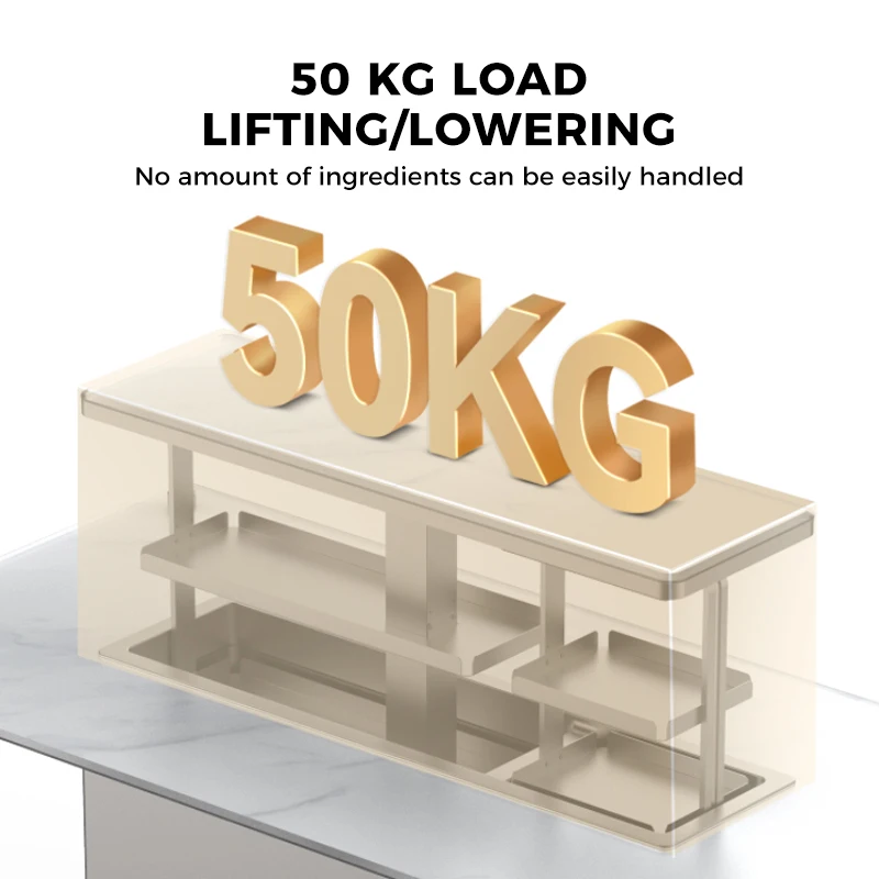 تمتد طاولة الطعام الحديثة متعددة الوظائف رفع طاولة الطعام طاولة ذكية أثاث المنزل لمدة 4-10 أشخاص #4